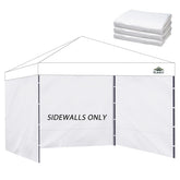FLAGLY Instant Canopy Sidewalls white, front view