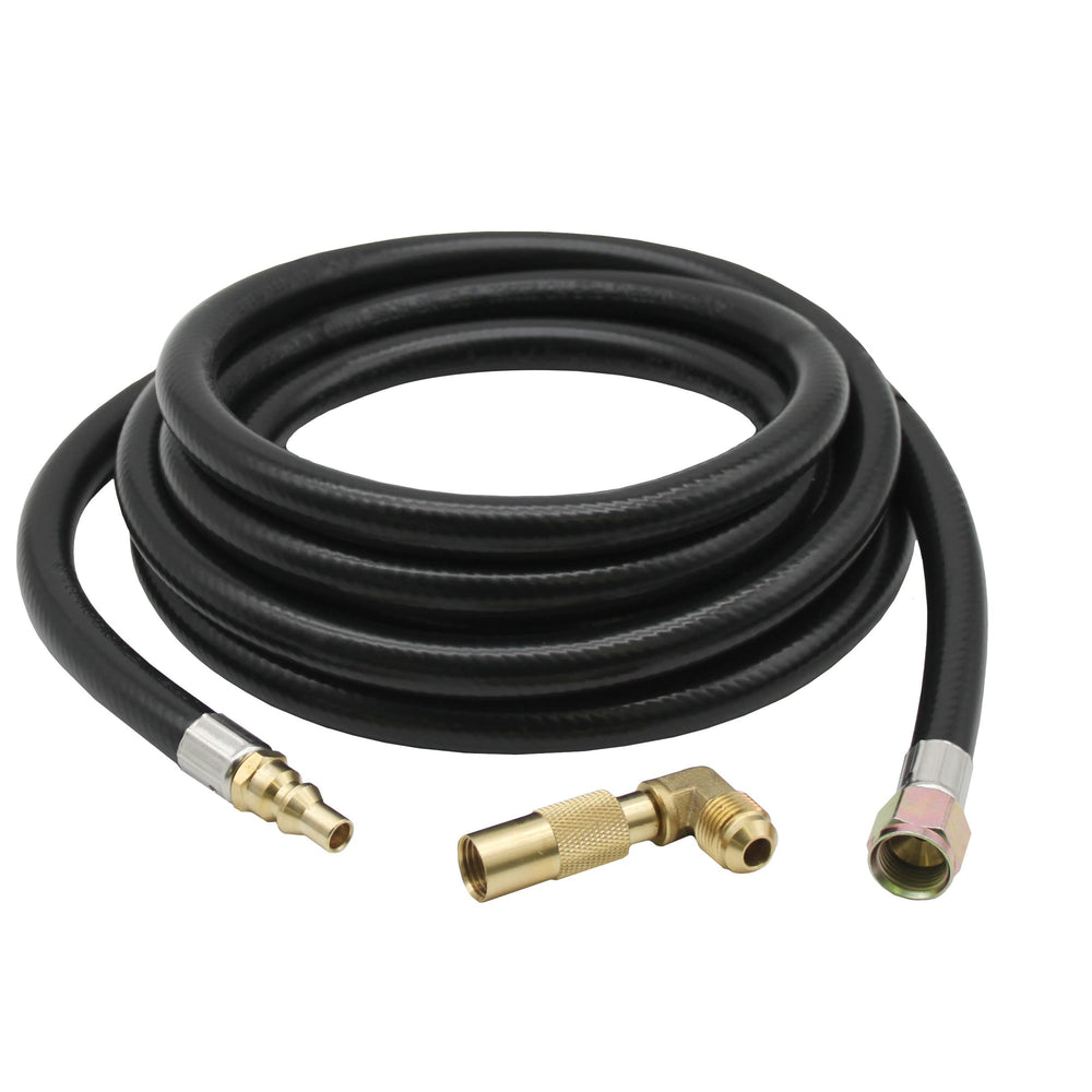 Flame King 12ft RV Quick Connect Hose Adapter front view