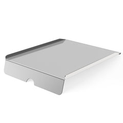 FlameDuty 22" stainless steel drip pan front view