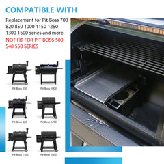 FlameDuty Grill Heat Diffuser side view with dimensions
