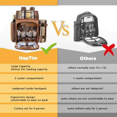 Fleece blanket included with Hap Tim Picnic Backpack