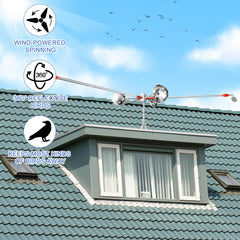 Flerigh Bird Scarer Reflective Device installed on a patio