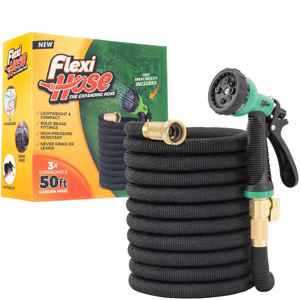 Flexi Hose 50FT expandable garden hose front view