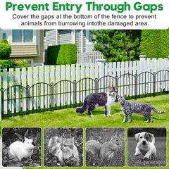 Flexible layout of HEYRSUN Decorative Garden Fence panels