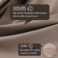 Flexiyard sofa cover showing waterproof fabric