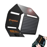 FlexSolar 40W Solar Panel Charger front view with USB ports