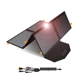 FlexSolar 60W Portable Solar Panel Charger front view