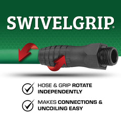 Flexzilla flexible hybrid polymer garden hose coiled