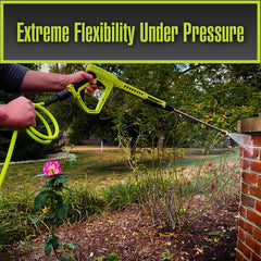 Flexzilla Pressure Washer Hose coiled for storage