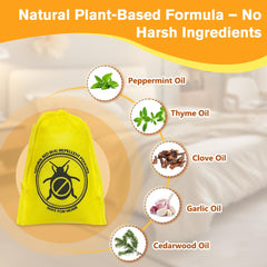 FLODTEEK Bed Bug Repellent Pouches, natural ingredients listed