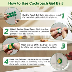 FLODTEEK roach gel bait in a kitchen setting