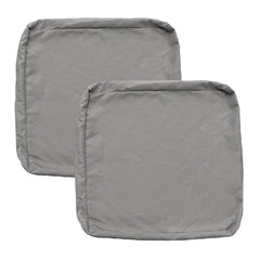 FLYMEI Patio Cushion Cover Grey front view, 25x25x5 inch