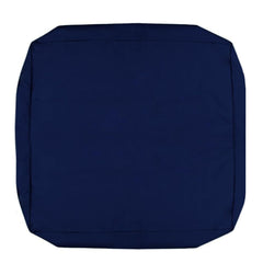 FLYMEI Patio Cushion Cover in Navy Blue front view