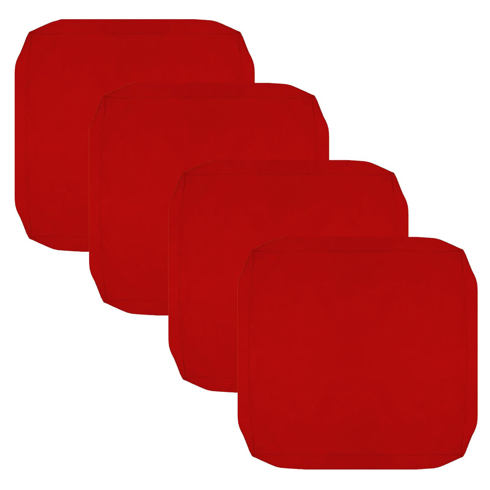 FLYMEI patio cushion cover pack of 4 in red