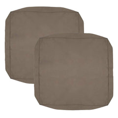 FLYMEI patio cushion cover taupe front view