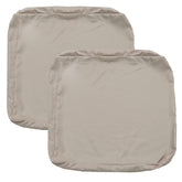 FLYMEI Patio Cushion Covers 28x28x6 inch beige front view
