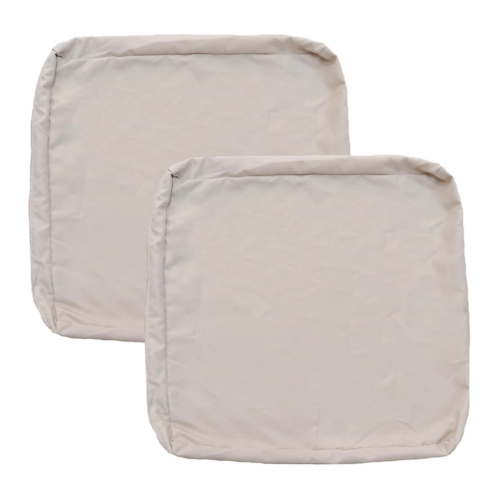 FLYMEI Patio Cushion Covers in apricot front view, 24x22x4 inches