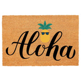 FNDMCTPS Aloha Pineapple Coir Doormat front view