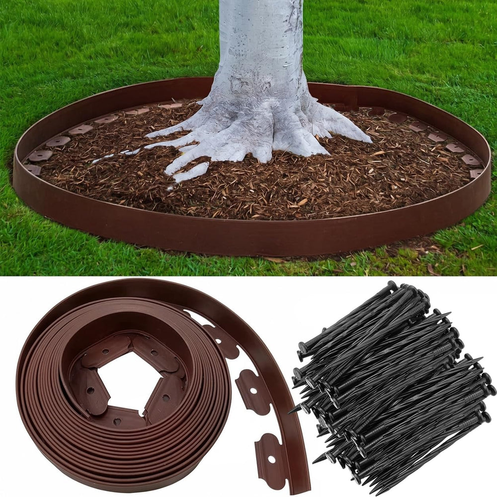 Focefec Garden Edging 33FT roll with brown finish