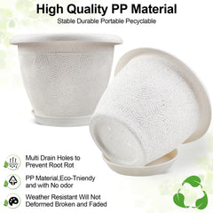 Fodetyff 12 inch flower pot displayed with indoor plants