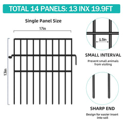 FOKEP Animal Barrier Fence showing installation with connecting rings