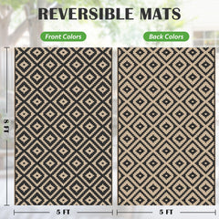 Folded Mattitude outdoor rug for easy transport