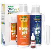 FOLLOWIN pH Control Kit front view with pH Up and pH Down bottles