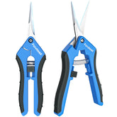 Fondwell 6.5-inch pruning shears with blue handles front view