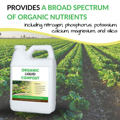 FOOP Organic Liquid Compost 32oz application scene in garden