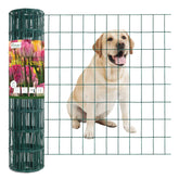 FOREHOGAR Green PVC Coated Welded Wire Fence roll, 24 inches height