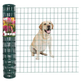 FOREHOGAR Green PVC Coated Welded Wire Fence roll front view