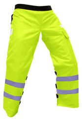 FORESTER Chainsaw Chaps 35 inch size displayed on model