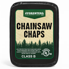 FORESTER Chainsaw Chaps back view showing apron style
