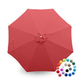 Formosa Covers 9ft patio umbrella replacement canopy in Brick color