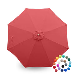 Formosa Covers 9ft patio umbrella replacement canopy in Brick color