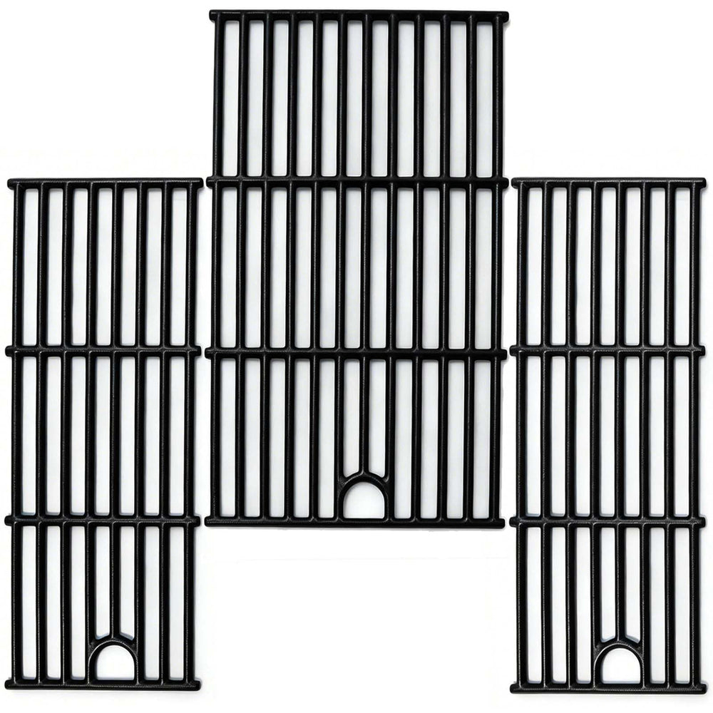 FORYEYC cast iron grill grates set including two narrow and one large grate