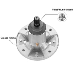 Fourtry spindle assembly with included nuts and bolts