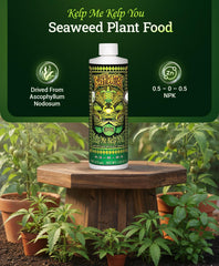 FoxFarm Bush Doctor Kelp Me Kelp You Fertilizer back label with instructions
