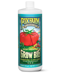 FoxFarm Grow Big Hydroponic Plant Food 1 Quart front view
