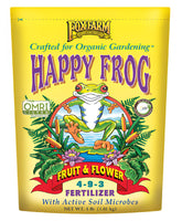 FoxFarm Happy Frog Fruit & Flower Fertilizer 4 lb granules front view