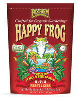 FoxFarm Happy Frog Tomato & Vegetable Fertilizer 4 lb front view