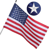 Freefy American Flag 2.5x4 Ft front view with embroidered stars