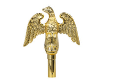 FRF FLAG Gold Perched Eagle Flagpole Topper side view