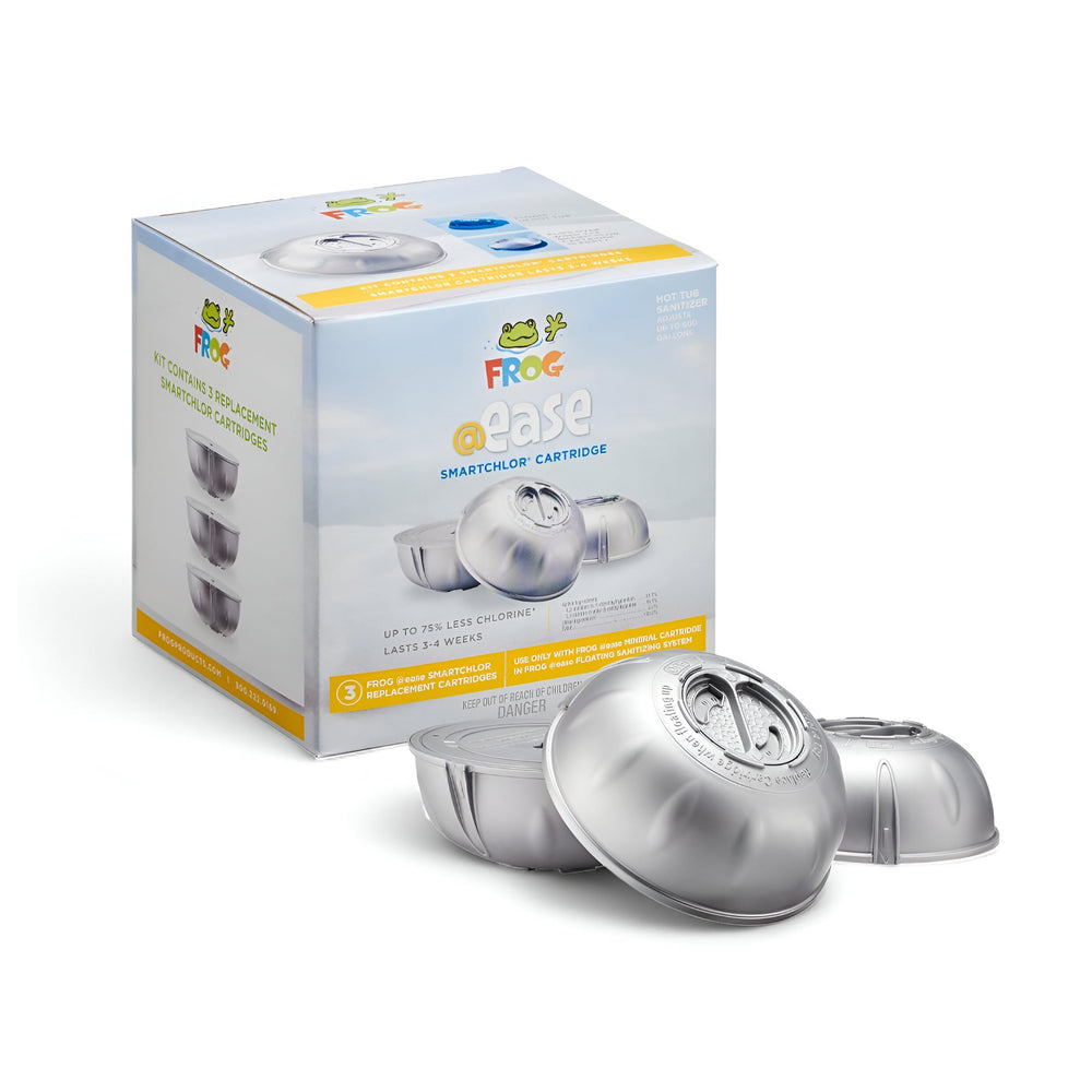 FROG @ease SmartChlor Cartridge pack front view with 3 cartridges