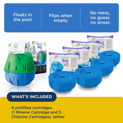 FROG Flippin' FROG Floating Sanitizing System in a pool