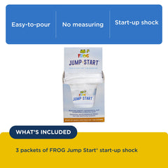 FROG Jump Start tablet dissolving in hot tub water