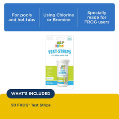 FROG Test Strips showing colour comparison chart