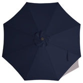 Front view of ABCCANOPY 9ft navy blue replacement umbrella canopy