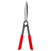Front view of Corona Clipper 10-inch hedge shears with red handles