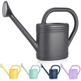 Front view of gegemaoyi 1 Gallon Watering Can in gray color